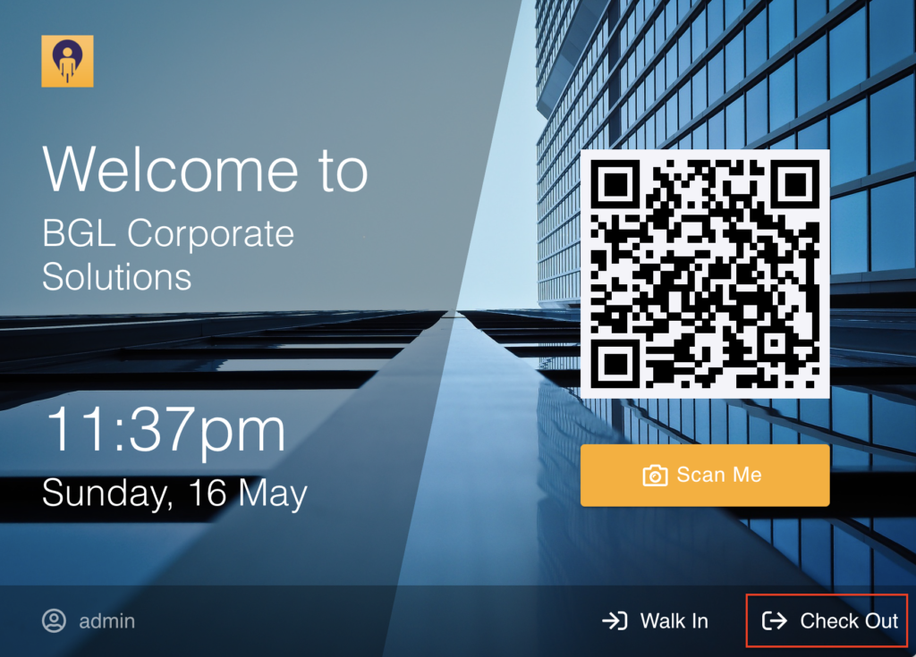 Check Out via Welcome Screen